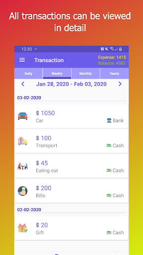 Expense Tracker Budget Planner Screen 3