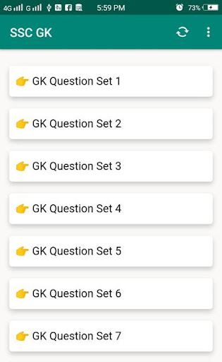 Android application GK in Hindi - सामान्य ज्ञान screenshort