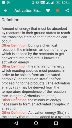 Chemistry Dictionary Screen 3