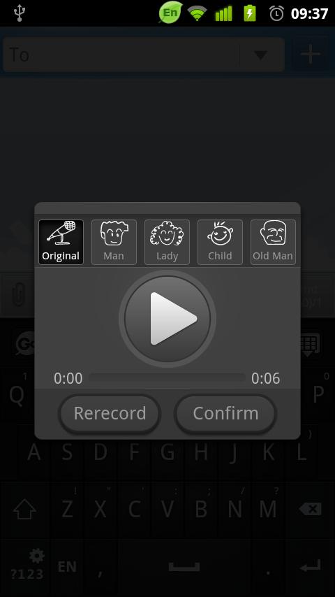 Android application GO Keyboard Voice Changer screenshort