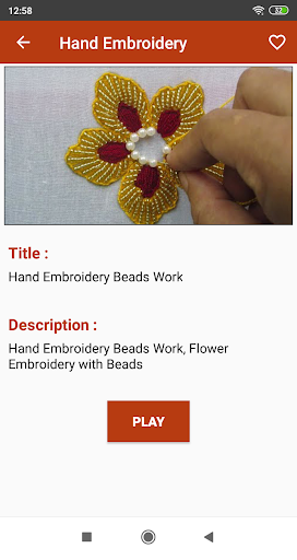 Learn Embroidery by hand Video