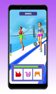 Queen Catwalk Fashion Race 3D - Screenshot 1