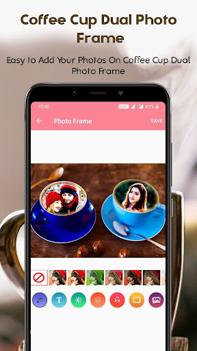 Coffee Cup Dual Photo Frames Apk2
