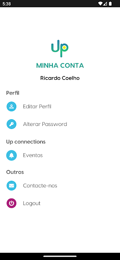 Android application Up Connections screenshort