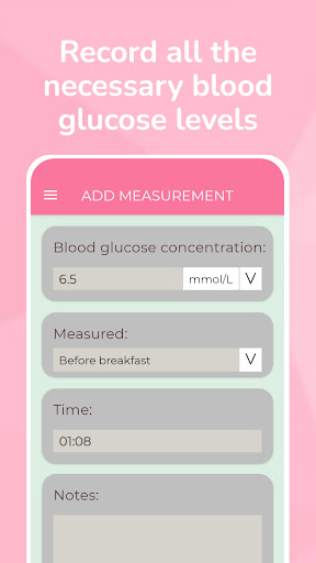 Blood Glucose Log - Diabetes Screen 2