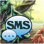 Cover Image of Unduh Dino Theme GO SMS Pro  APK