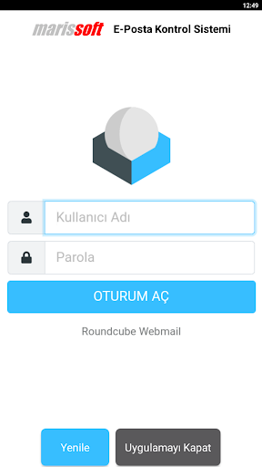 Android application Marissoft | E-Posta Kontrol screenshort