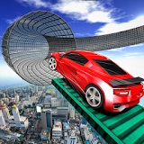 Stunt Car GT Racing Game-Impossible Rooftop Tracks icon