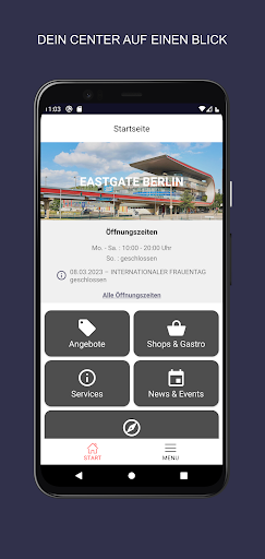 Android application EASTGATE screenshort