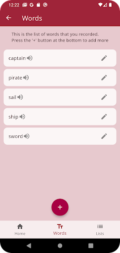 Autospell: self test spelling Screen 2