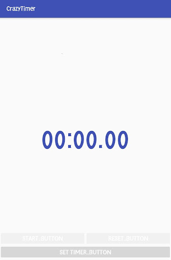 Android application Crazy timer screenshort