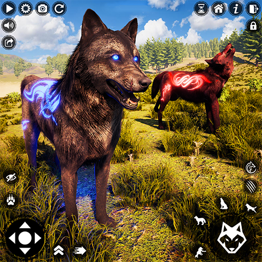 ألعاب الذئب محاكاة الحيوان 3d