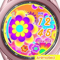 Tropical Neon Flower-Watchface