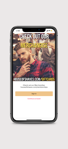 Android application House of Shaves Barbershop screenshort