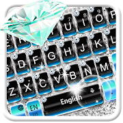 Blue Silver Diamond  Keyboard Theme  Icon