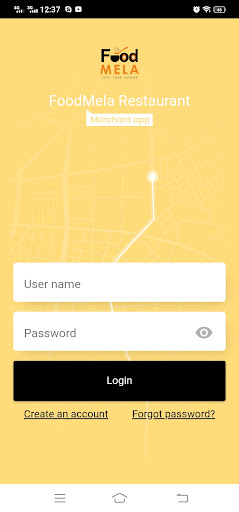 Android application FoodMela Restaurant App screenshort