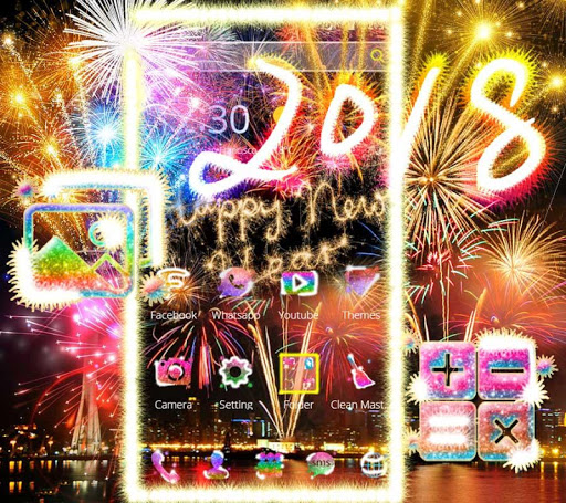 Happy New Year Fireworks Theme