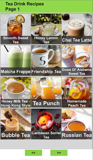 Android application Tea Drink Recipes screenshort