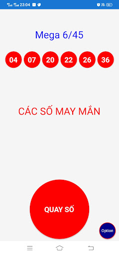 Android application Lucky Number Lite screenshort