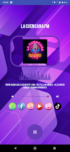 Android application LA CUENCANA FM screenshort