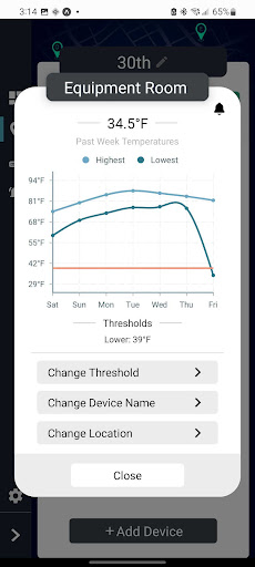 Sensor Dynamix Live Monitoring Screen 3