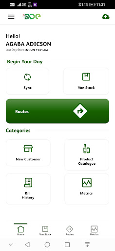 Android application Heineken field app- Rwanda screenshort