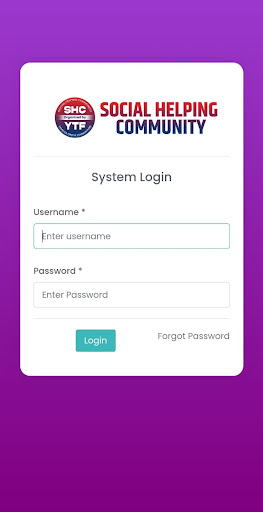 Android application Social Helping Community - SHC screenshort