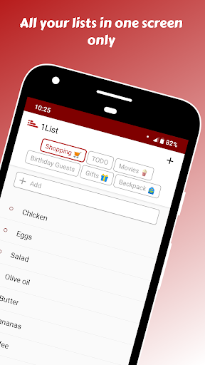 1List - Simple Lists for TODO