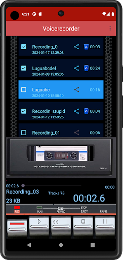 Voice Recorder Screen 3