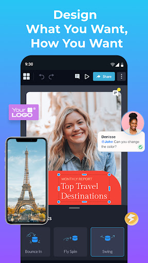 Android application Visme - Graphic Design Maker screenshort