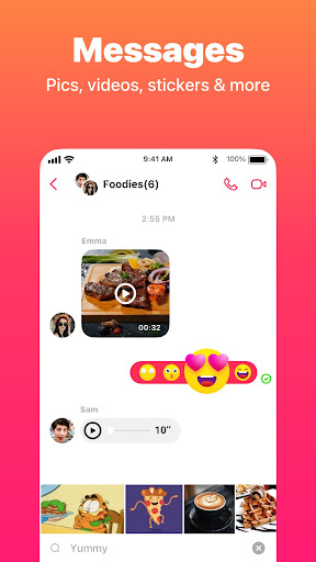 Screenshot of JusTalk - Video Chat & Calls