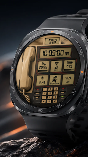 A174 80s desk phone watchface screenshot 7