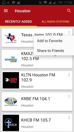 Houston Radio Stations Screenshot 1 - AppWisp.com