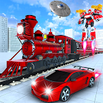 Cover Image of Herunterladen Flying Train Robot Car Games  APK