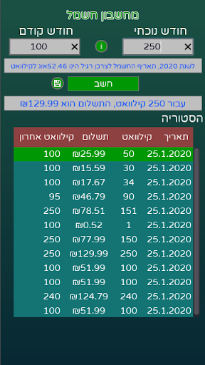 מחשבון חשמל Screen 3
