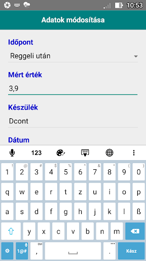 Vércukor Napló Screen 3