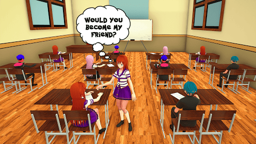 YUMI Girl High School Simulator - Anime Simulator 1.0 screenshots 1