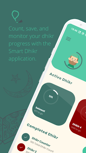 Android application Smart Dhikr - Zikir Counter screenshort