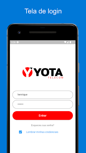 Android application Yota Telecom screenshort