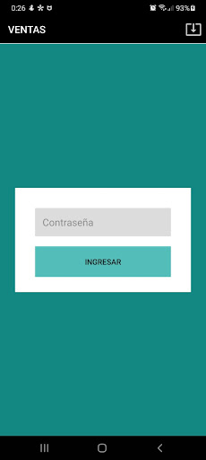 Android application Ventas screenshort