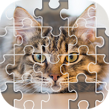 Sliding puzzle photos icon