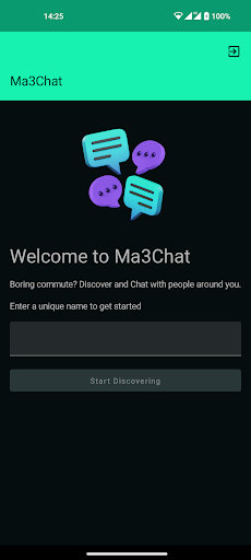 Android application Ma3Chat screenshort