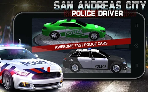 San Andreas เมืองขับรถตำรวจ
