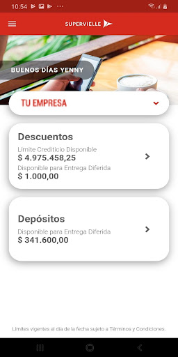 Supervielle Cheques Screen 2