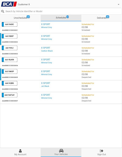 Android application BCA Track screenshort