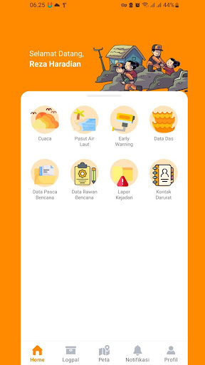 Android application Sekaben BPBD Pangkalpinang screenshort