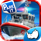 Police Boat Parking : 3D Race icon