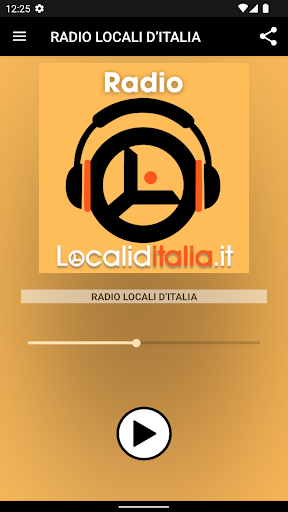 Android application Radiolocaliditalia screenshort