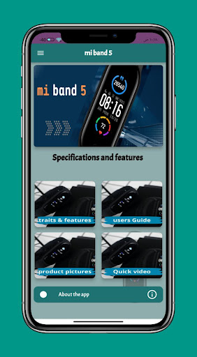 Android application mi band 5 smart watch Guide screenshort
