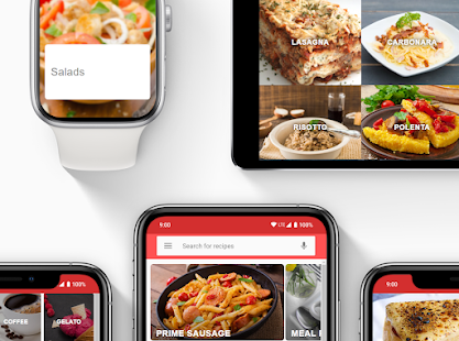 Italian recipes app Varies with device screenshots 2